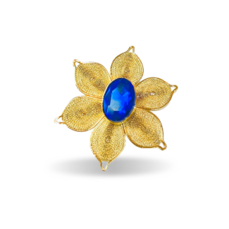 FLOWER RING WITH SWAROVSKI