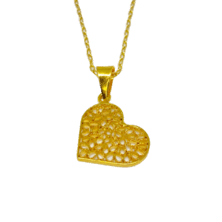 Cadena Corazón en Filigrana
