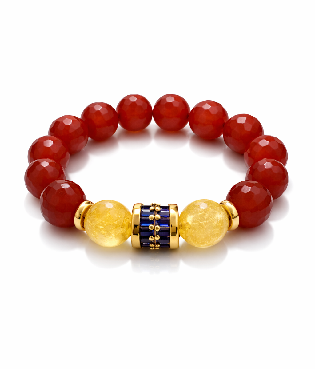 Prosperity Fire jewelry with carnelian and citrine stones