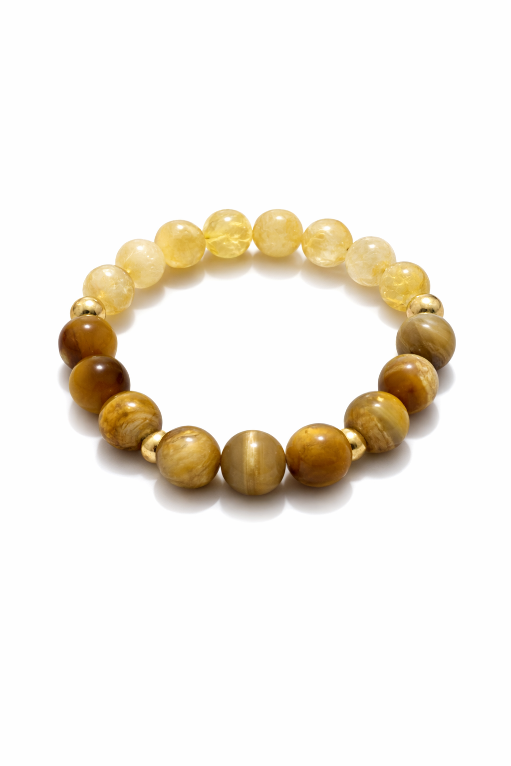 trength & Prosperity Bracelet | Tiger’s Eye & Citrine Strength and Prosperity bracelet with tiger’s eye and citrine stones
